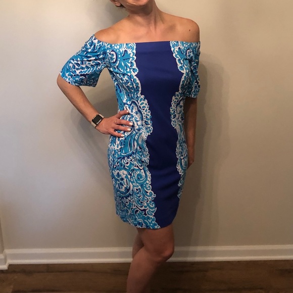 Lilly Pulitzer Dresses & Skirts - LILLY PULITZER off the shoulder dress - like new!